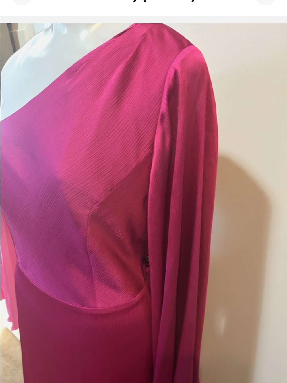 Sachin + Babi One-Shoulder Hot Pink Evening Gown - Picture 5 of 16